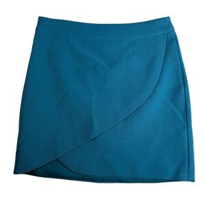 Alice + Olivia‎ Mini Skirt Tulip Teal Blue Business Casual Size 0